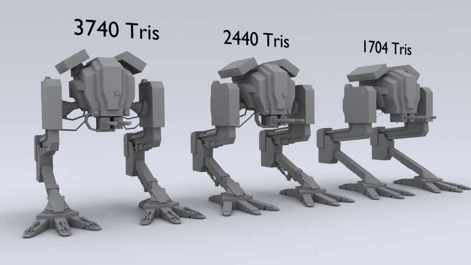 Little Chick Mech - Low Poly preview image 1